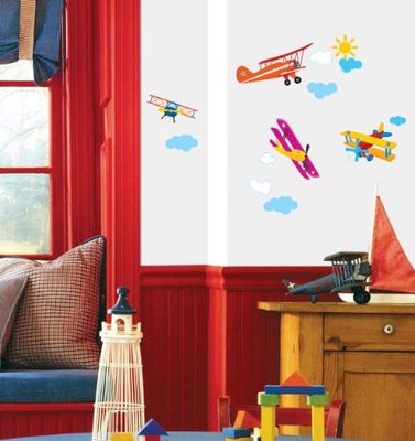 Ambiance-Live - Vinilo adhesivo decorativo para pared aviones para el dormitorio de los niños