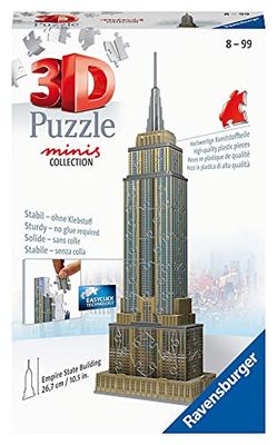 RAVENSBURGER PUZZLE 3D 11271-Mini Empire State Building-54 pièces-À partir de 8 Ans, 11271