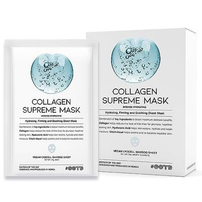 OOTD Collagen Supreme Mask 25g - Hydrating, firming and smoothing collagen mask that revitalizes the skin, improving its firmness and softness for a rejuvenated look.