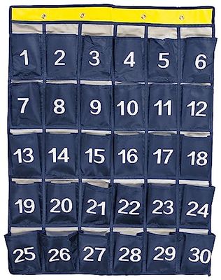 Kangaro Mobile Phone Case 30 Compartments with Individual Numbers 79 x 60 cm in Polybag + 4 S-Hooks