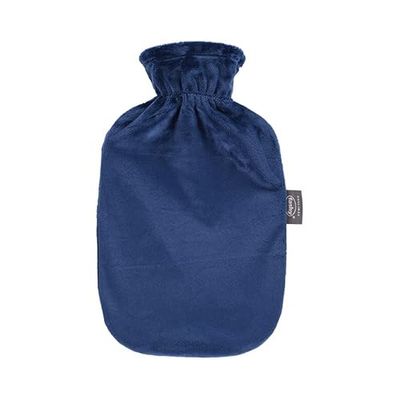 Fashy Hot Water Bottle with Fleece Cover Marine 2 L