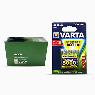 Varta 5703301404 Pilhas AAA, embalagem de 10 x 4 (1000 mAh)