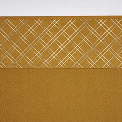 Meyco Sábana Bajera para Cuna – 75 x 100 cm – Double Diamond – Honey Gold