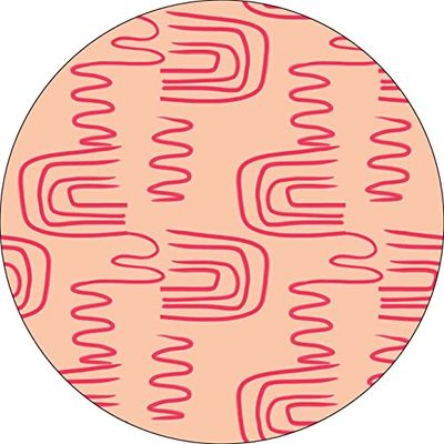 Bonateks, Round Digital Printed Mouse Pad, Non-Slip Base, for Office and Home, Diameter:22cm