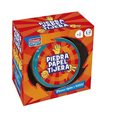 Falomir- Piedra, Papel o Tijera Juego de Mesa, Multicolor (29767)