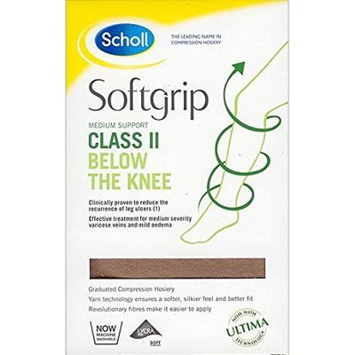 Scholl Natural Below Knee Closed Toe Class 2 Sm, Off-white