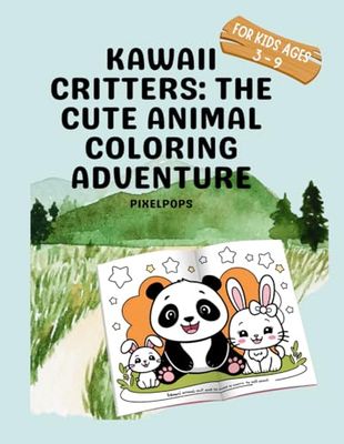 Kawaii Critters: The Cute Animal Coloring Adventur: Bold and Easy to Color