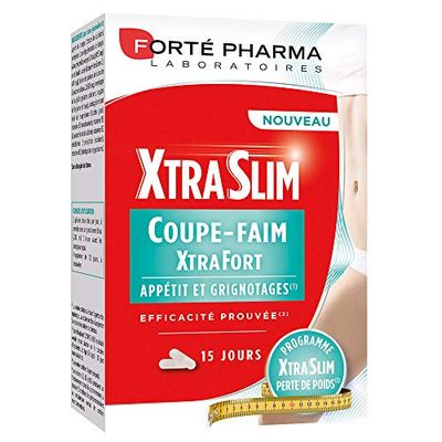 Forté Pharma - XtraSlim Coupe Faim XtraFort | Puissant et Efficace Perte de Poids - Konjac - Appétit et Grignotages | Complexe d'Ingrédients à Efficacité Prouvée* | 60 gélules - 15 jours