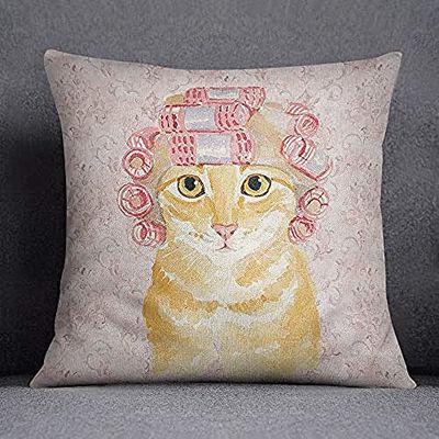 Bonamaison Funda de cojín, Cotton, Multicolor, 45X45
