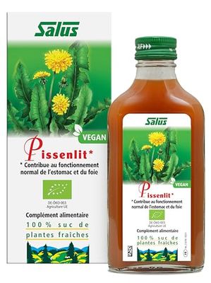 Salus – Pissenlit BIO – Complément Alimentaire à Base de Suc de pissenlit BIO – Contribue à une Bonne Digestion et à Maintenir la Fonction Hépatique – Végan – 200 ml