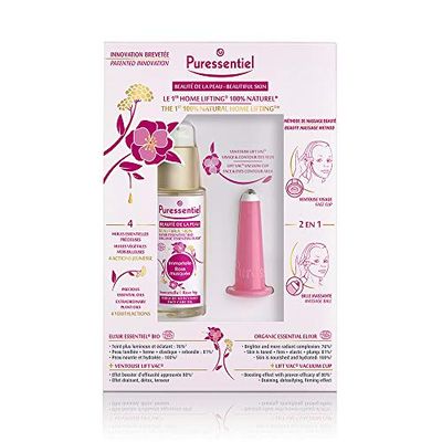 Puressentiel Beautiful Skin Organic Essential Elixir ansiktsvårdsolja 30 ml - 100% ekologisk - rena oljor - närande, uppstramande, utjämning - Beprövade resultat - utstrålning, hydrering - För