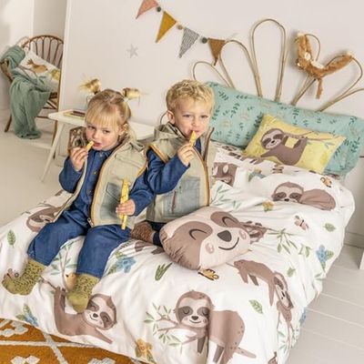 Happy sloth Juego nórdico 2 piezas 180 x 220 cm (Cama 105)_AlexandraHouse