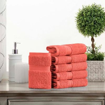 Superior Juego de 6 Toallas faciales de Pelo de algodón Egipcio, Toallas de Lujo ultrasuaves, Esenciales de Felpa Gruesa, absorbentes y Pesadas, baño de Invitados, Hotel, SPA, baño en casa, artículos