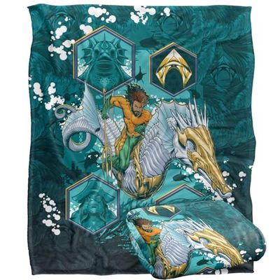 AQUAMAN AND THE LOST KINGDOM Silky Touch Super Soft Throw Blanket 152 x 127 cm