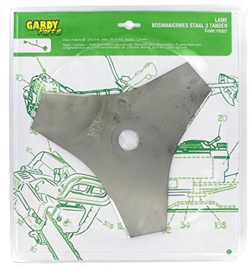 Greenstar 12607 hoja de repuesto 3 dientes de acero para desbrozadora 1202224