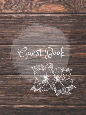 Guest Book to fill out for vacation rental, Airbnb, Hotel, 200 pages with questions vintage wood: Visitor Guest Book for Vacation Home, Airbnb, B&B, ... Rentals, Hostel, Motel and Hotel Log Book