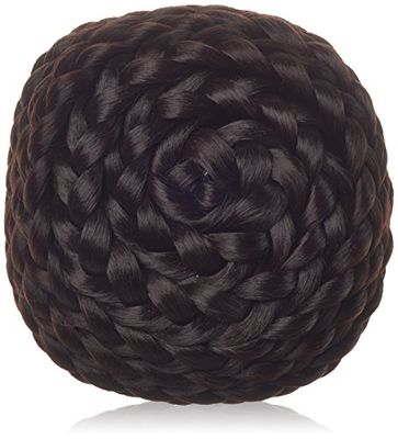 Biya Elementi Chignon nuziale clip nelle estensioni dei capelli Stile Jasmine Updo, Brown più scuro Numero 2