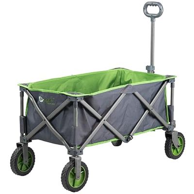 Portal Outdoors Alf Opvouwbare trolley, robuust frame, 100 kg draagkracht, perfect voor festivals/camping, groen, eenheidsmaat