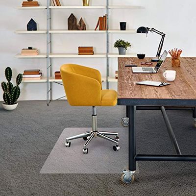 Advantagemat Tapis de Chaise rectangulaire en PVC pour Tapis jusqu'à 6 mm – 90 x 120 cm