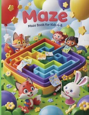 Mazes for Curious Kids Ages 4-8, 6-8: A Fun and Challenging Maze Craze Activity Book Filled with Game Adventures and Exciting Maze Quests for Curious ... Exciting Quests, Game Adventures for kids