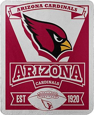 Northwest NFL Arizona Cardinals Unisex-vuxen fleece prydnadsfilt, 127 cm x 152 cm, Marque