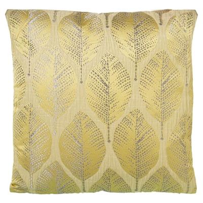 Alexandra House Living Kudde gul textil 43 x 43 cm