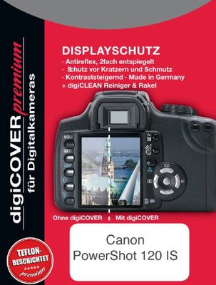 digiCOVER Premium LCD Screen Protection Film voor Canon PowerShot 120 IS