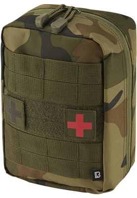 Brandit Molle First Aid Pouch Large, Color: Woodland, Size: OS
