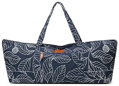 ELENTURE Grote yogamattas voor dames, reistas voor pilates kantoor strandtraining, draagtas met mat riem voor 1/4 inch ~ 1/2 inch dikke oefenmat