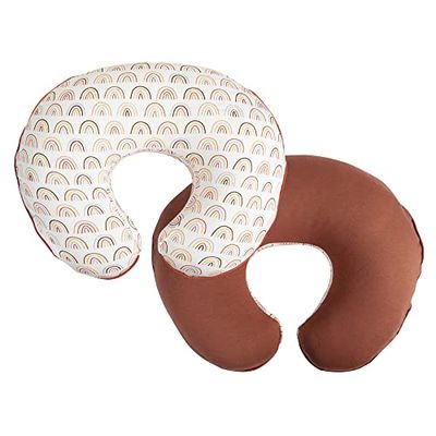 Boppy Funda de Almohada de Lactancia de Tela orgánica, arcoíris de Especias, diseño de Moda de Dos Caras, se Adapta a Todas Las Almohadas y posicionadores, Multicolor