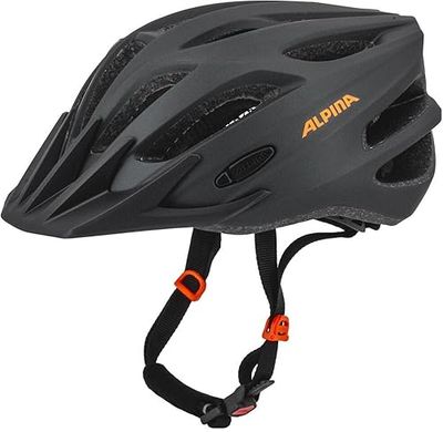 Alpina Tour 2.0 helm, volwassenen, uniseks, charcoal-oranje mat (meerkleurig), 53-58