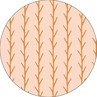 Bonateks, Ronde digitaal bedrukte muismat, antislip onderkant, voor kantoor en thuis, diameter: 22 cm