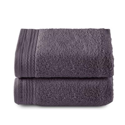 Top Towel - Premium - Grandes Serviettes de Bain - Serviettes de Bain - 2 essuie-Mains - 50 x 100 cm - 100% Coton - 600 grammes - Marengo