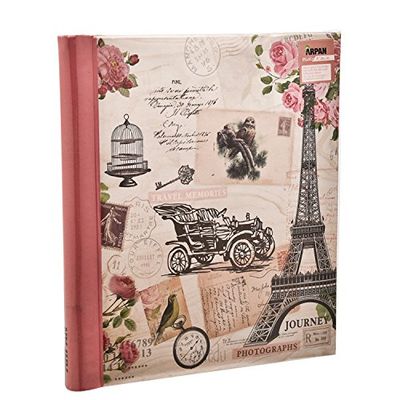 Arpan Voyage rose Grand album photo autoadhésif 20 feuilles 40 côté - Hibou vintage
