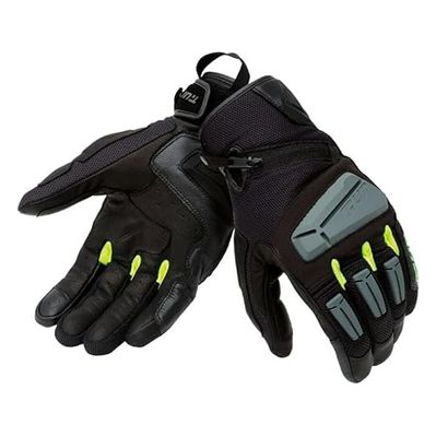 T.UR GUANTI G-FOUR BLACK-YELLOW FLUO M