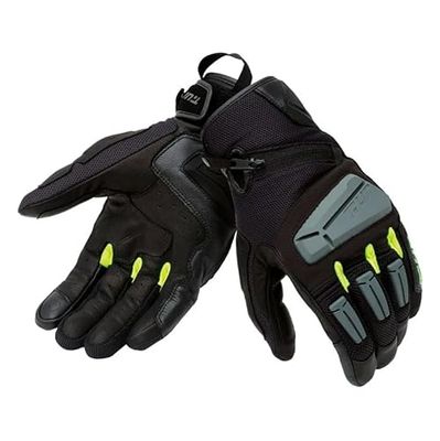 T.UR GUANTI G-FOUR BLACK-YELLOW FLUO L