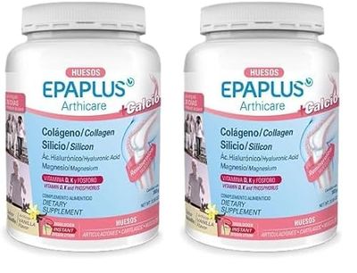 EPAPLUS Arthicare Os avec Collagène + Silicium + Acide Hyaluronique + Calcium, Saveur Vanille, 383g (Lot de 2)
