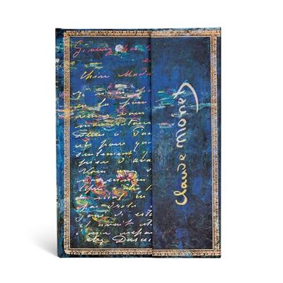 Paperblanks PB1209-2 Monet (water lilies), letter to Morisot book: Lined Midi (Embellished Manuscripts Collection)