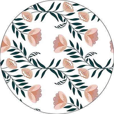 Bonateks, Ronde digitaal bedrukte muismat, antislip onderkant, voor kantoor en thuis, diameter: 22 cm