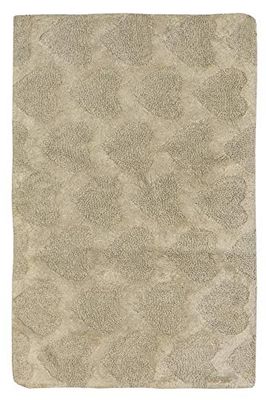 Jute & Co. Tappeto in Ciniglia di Cotone, Colore Grigio/Beige, Morbido, Antiscivolo, Lavabile in Lavatrice, 60X90cm