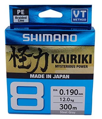 Line Kairiki 8 300m 0.06mm 5.3kg Stal Szary