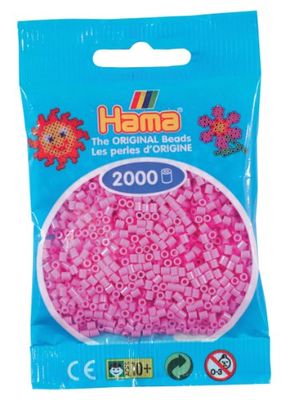Hama - Confezione da 2000 perline da stirare, plastica, Rose Pastel - 48