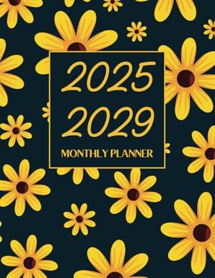 2025-2029 Five-Year Planner: Monthly Calendar & Organizer | January 2025 - December 2029 | 60 Months of Scheduling