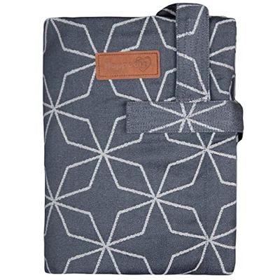 Hoppediz Wickelmax, Malmö denim aankleedkussen voor onderweg,