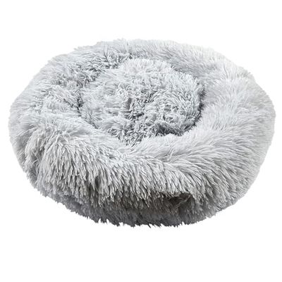 THE CONCEPT FACTORY, AN6075, Coussin Douillet pour Animaux en Forme de Donut, Confort Optimal, Design Élégant, Facile à Entretenir, Idéal pour Chiens et Chats, 50 cm, Gris