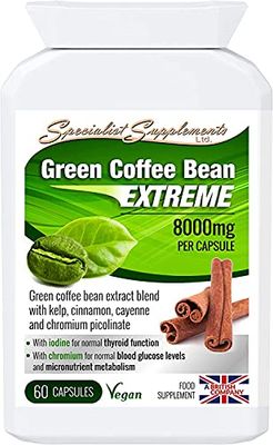 Specialist Supplements Green Coffee Bean Extreme Weight Loss Formula, 60 Capsules