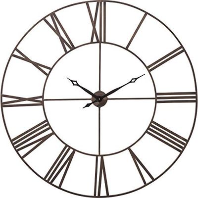 Kare Design Relógio de parede Factory, prateado, 120 cm de diâmetro, cozinha, decoração para sala de estar, movimento de quartzo, armação de aço, pilhas não incluídas, 120 x 120 x 5 cm (A/A/F)