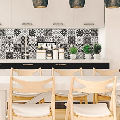 ambiance-live col-tiles-ros-A908 naklejki 20 x 20 cm, wielokolorowe, zestaw 24-częściowy