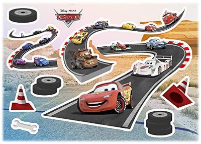 Komar 14056h - Adhesivo Decorativo para Pared (50 x 70 cm), diseño de Cars de Disney