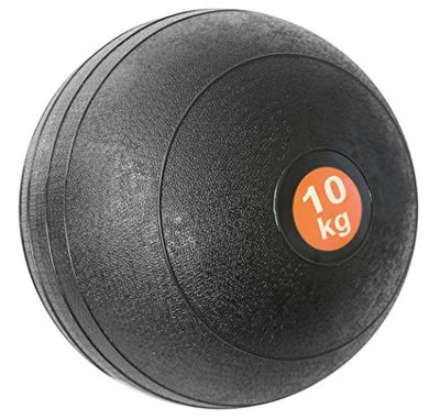 Slam Ball 10 kg zwarte medicijnbal krachttraining bootcamp gewichten zwart
